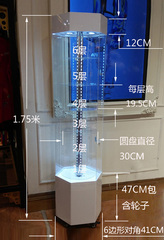 亚克力旋转玻璃展示柜，不支持7天定制做尺寸连接，拍前谈好尺寸